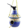 Polish Pottery Boleslawiec Stoneware Birdhouse 189 Cer maz pattern D19 H3822E