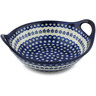 Polish Pottery Boleslawiec Stoneware Bowl With Handles GU1814A Zaklady Ceramiczne pattern 166A H4972I