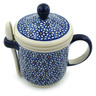 Polish Pottery Boleslawiec Stoneware Brewing Mug With Spoon GU1175 Zaklady Ceramiczne pattern 120 H4160I