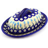 Polish Pottery Boleslawiec Stoneware Butter Dish 206 Cer maz pattern D107 H2037G