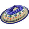 Polish Pottery Boleslawiec Stoneware Butter Dish 206 Cer maz pattern D19 H9177F