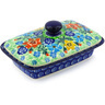 Polish Pottery Boleslawiec Stoneware Butter Dish 294 Ceramika Artystyczna UNIKAT pattern U4118 H3403G