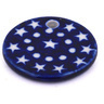 Polish Pottery Boleslawiec Stoneware Circle Pendant B53 Ceramika Artystyczna pattern 119 H4355G