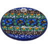 Polish Pottery Boleslawiec Stoneware Circle Pendant B54 Ceramika Artystyczna UNIKAT pattern U151 H6300G