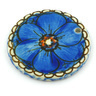Polish Pottery Boleslawiec Stoneware Circle Pendant B54 Ceramika Artystyczna UNIKAT pattern U408 H5098G