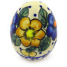 Polish Pottery Boleslawiec Stoneware Egg Figurine 91 Cer maz pattern D108 H0872F