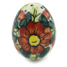 Polish Pottery Boleslawiec Stoneware Egg Figurine 91 Cer maz pattern D118 H0631F