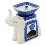 Polish Pottery Boleslawiec Stoneware Elephant Candle Holder D12 Ceramika Artystyczna pattern 163 H6054I