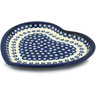 Polish Pottery Boleslawiec Stoneware Heart Shaped Platter GU1254 Zaklady Ceramiczne pattern 166A H0396A