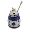 Polish Pottery Boleslawiec Stoneware Honey Jar With Dipper 253 Cer maz pattern D1 H1856I