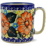 Polish Pottery Boleslawiec Stoneware Mug 46 Cer maz UNIKAT pattern D109 H0666F