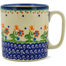 Polish Pottery Boleslawiec Stoneware Mug 46 Cer maz pattern D19 H0415C