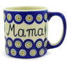 Polish Pottery Boleslawiec Stoneware Mug 46 Cer maz pattern D22 MAMA H7370E