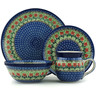 Polish Pottery Boleslawiec Stoneware Place Setting BOLEC Ceramika Artystyczna pattern 1916X H6011I