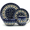 Polish Pottery Boleslawiec Stoneware Place Setting BOLEC Ceramika Artystyczna pattern 366X H6003I