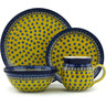 Polish Pottery Boleslawiec Stoneware Place Setting BOLEC Ceramika Artystyczna pattern 859X H5997I