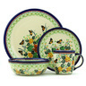 Polish Pottery Boleslawiec Stoneware Place Setting WAWEL Zaklady Ceramiczne UNIKAT pattern EX217 H7753H