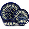 Polish Pottery Boleslawiec Stoneware Place Setting WAWEL Zaklady Ceramiczne pattern 56A H5380C