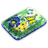 Polish Pottery Boleslawiec Stoneware Rectangle Pendant B60 Ceramika Artystyczna UNIKAT pattern U2211 H4610G