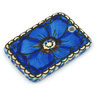 Polish Pottery Boleslawiec Stoneware Rectangle Pendant B60 Ceramika Artystyczna UNIKAT pattern U408 H5837G