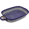 Polish Pottery Boleslawiec Stoneware Rectangular Baker With Handles GU1345 Zaklady Ceramiczne pattern 56A H8772B
