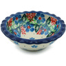 Polish Pottery Boleslawiec Stoneware Scalloped Bowl 268 Ceramika Artystyczna pattern 1634X H1782I