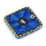 Polish Pottery Boleslawiec Stoneware Square Pendant B56 Ceramika Artystyczna UNIKAT pattern U408 H5833G