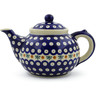 Polish Pottery Boleslawiec Stoneware Tea Or Coffee Pot 50 Cer maz pattern D20 H6636F