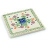 Polish Pottery Boleslawiec Stoneware Tile 190 Cer maz pattern D19 H3632E