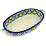 Polish Pottery Stoneware BAKER OVAL W/HANDLES