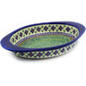 Polish Pottery Stoneware BAKER OVAL W/HANDLES