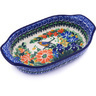 Polish Pottery Stoneware BAKER OVAL W/HANDLES