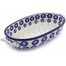 Polish Pottery Stoneware BAKER OVAL W/HANDLES