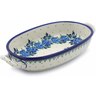 Polish Pottery Stoneware BAKER OVAL W/HANDLES