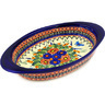 Polish Pottery Stoneware BAKER OVAL W/HANDLES
