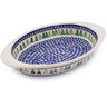 Polish Pottery Stoneware BAKER OVAL W/HANDLES