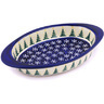 Polish Pottery Stoneware BAKER OVAL W/HANDLES
