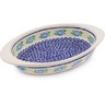 Polish Pottery Stoneware BAKER OVAL W/HANDLES