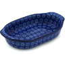 Polish Pottery Stoneware BAKER OVAL W/HANDLES