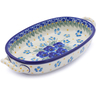 Polish Pottery Stoneware BAKER OVAL W/HANDLES