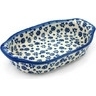 Polish Pottery Stoneware BAKER OVAL W/HANDLES