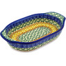 Polish Pottery Stoneware BAKER OVAL W/HANDLES
