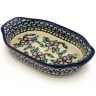 Polish Pottery Stoneware BAKER OVAL W/HANDLES