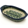 Polish Pottery Stoneware BAKER OVAL W/HANDLES