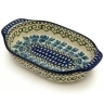 Polish Pottery Stoneware BAKER OVAL W/HANDLES