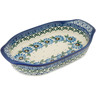 Polish Pottery Stoneware BAKER OVAL W/HANDLES
