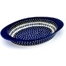Polish Pottery Stoneware BAKER OVAL W/HANDLES