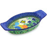 Polish Pottery Stoneware BAKER OVAL W/HANDLES