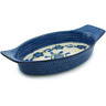 Polish Pottery Stoneware BAKER OVAL W/HANDLES