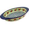 Polish Pottery Stoneware BAKER OVAL W/HANDLES